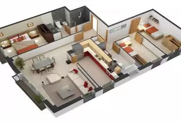 Apartments For rent - 3 rooms - floor 2
