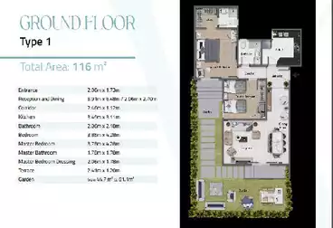 ROCK WHITE  116 M Open view  Ground with Garden ( 60M )