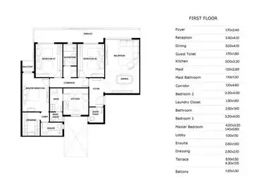 Apartment for sale in Trio Gardens Compound 