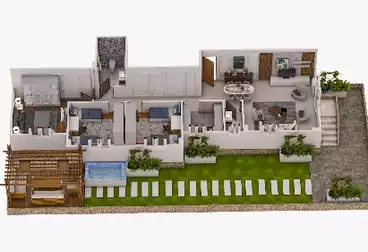 Apartment with Garden For sale - 2 rooms - floor 0