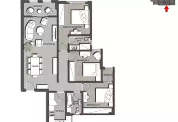 Apartments For sale - 3 rooms - floor 4