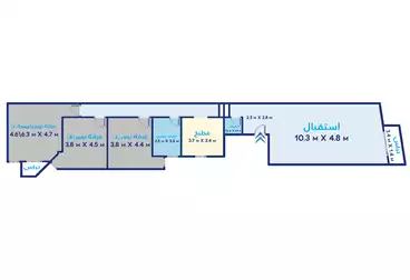 Apartments For sale - 3 rooms - floor 7