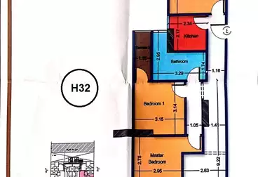 Apartments For sale - 3 rooms - floor 9