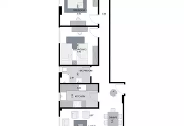 undefined undefined - 3 rooms - floor 2