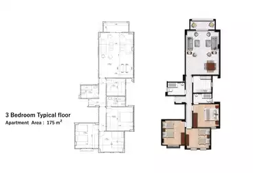 Apartments For sale - 3 rooms - floor 1