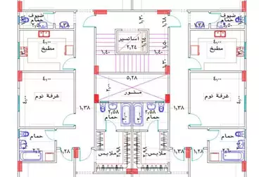 شقق للبيع - 3 غرف - بالدور 2