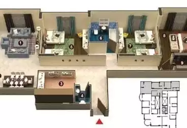 Apartments For sale - 3 rooms - floor 1
