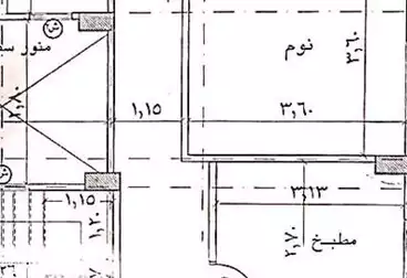 شقة بحديقة للبيع - 3 غرف - بالدور 0