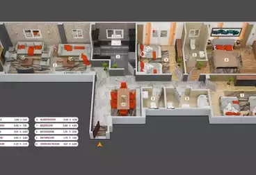 undefined undefined - 3 rooms - floor 5
