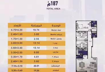 undefined undefined - 3 غرف - بالدور 2