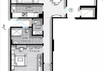 undefined undefined - 2 rooms - floor 5