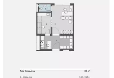 Medical For sale - 2 rooms - floor 1