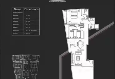 Apartments For sale - 3 rooms - floor 2