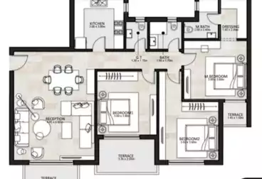 Apartments For sale - 3 rooms - floor 1