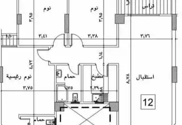 Apartments For sale - 3 rooms - floor 5