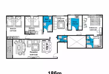 Apartments For sale - 3 rooms - floor 2
