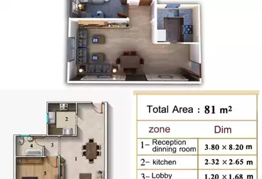 undefined undefined - 1 غرف - بالدور 2