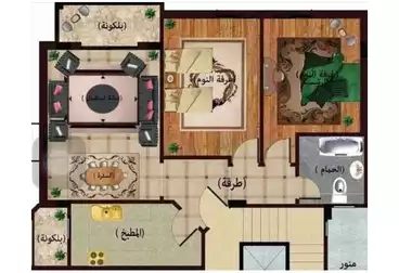 شقق للبيع - 2 غرف - بالدور 1