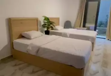 شقة بحديقة للإيجار - 1 غرف - بالدور 1