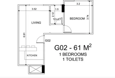 Properties For sale - 1 rooms - floor 2