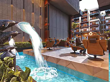 عقارات للبيع - 2 غرف - بالدور 3