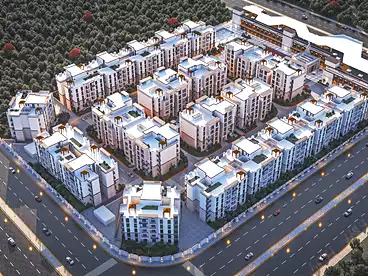 عقارات للبيع - 3 غرف - بالدور 2