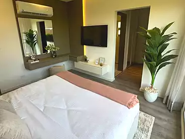 Apartment with Garden For sale in Mar Ville Compound - AlMarasem, Expansion Of El Sheikh Zayed City, 136 sqm