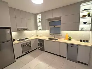 Apartment with Garden For sale in Mar Ville Compound - AlMarasem, Expansion Of El Sheikh Zayed City, 187 sqm