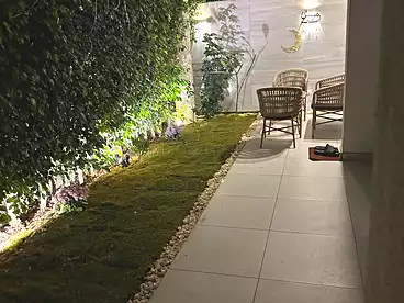 Apartment with Garden For sale in Lake View Residence - El Hazek, Compounds in New Cairo, 128 sqm