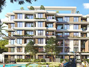 Apartments For sale in Coy Compound - Voya, Compounds in Sheikh Zayed, 97 sqm