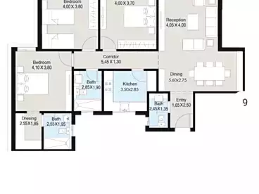 للبيع في كمبوند بلو تري - سكاي أبو ظبي، كمبوند بالتجمع الخامس، 160 متر