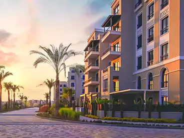 Apartments For sale in Village West Compound - Dorra, Compounds in Sheikh Zayed, 108 sqm
