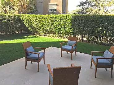 Apartment with Garden For rent in Compounds in Sheikh Zayed, El Sheikh Zayed, 214 sqm