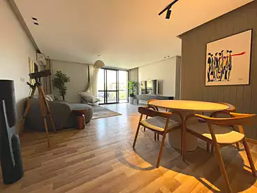 Furnished Apartment For rent in The Terraces - Eastown Compound, Eastown Compound - Sodic, 140 sqm