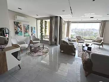 Serviced Apartments For rent in El Bahr El Azam, Giza, 250 sqm
