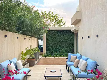 Apartment with Garden For rent in Lake View Residence - El Hazek, Compounds in New Cairo, 145 sqm