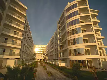 للبيع في منتجع سكانديك - ايه اي تي سي، منتجعات الغردقة، 77 متر