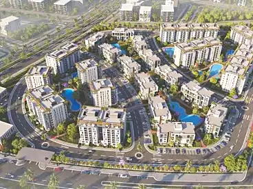 Apartment with Garden For sale in Upmount Compound - Empire State, R8, 116 sqm