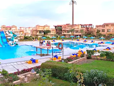 Chalet with Garden For sale in La Luna Azure Resort - Convoy, Ain Sokhna Resorts, 60 sqm