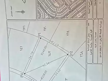 Residential Land For sale in Second Neighborhood, Bait El Watan, 856 sqm