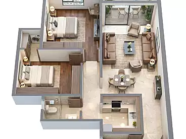 Apartments For sale in Retal Compound - El Tameer Group, Compounds In Badr City, 117 sqm