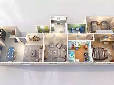 Apartments For sale in Neighborhood 10th, El Ahyaa, 200 sqm