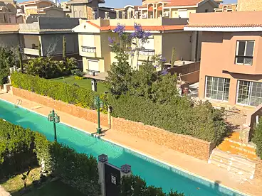 Villas For rent in River Walk Compound - Wadi Degla, Compounds in New Cairo, 300 sqm