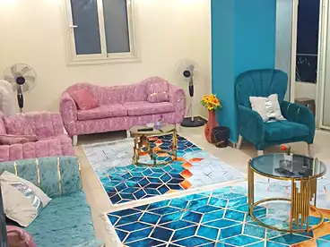 Furnished Apartment For rent in Abrag Othman, Corniche El Maadi St., 100 sqm