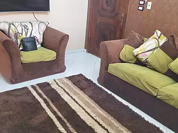 Furnished Apartment For rent in Seventh Neighborhood, Third Settlement, 80 sqm