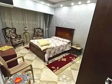 Chalet with Garden For rent in Al Mamourah Al Shateea, El Mamoura, 160 sqm