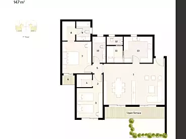 Properties For sale in Ivoire Compound - PRE, Compounds in Sheikh Zayed, 147 sqm