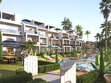 Apartments For sale in Grand Rock Resort - Al Hares, Hurghada Resorts, 83 sqm