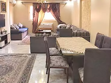 Furnished Apartment For rent in Amr Ibn El Aas St., El Matbaa, 120 sqm