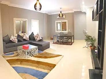 Furnished Apartment For rent in Beverly Hills Compound - Sodic, Compounds in Sheikh Zayed, 170 sqm